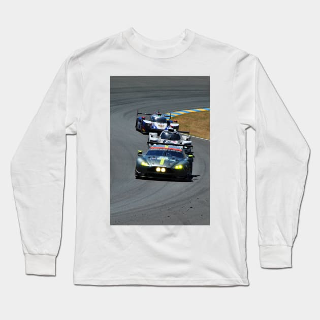 Aston Martin Vantage Sports Motor Car Long Sleeve T-Shirt by AndyEvansPhotos